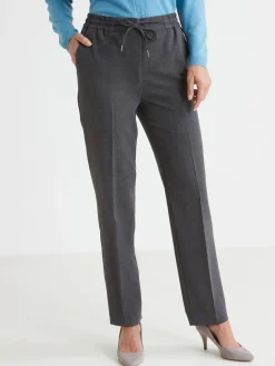 New Pantalon élastiqué Femme Pantalon