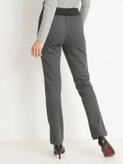 Best Pantalon élastiqué en maille milano Femme Pantalon
