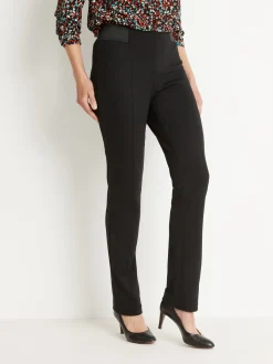 Pantalon élastiqué en maille milano Femme Pantalon