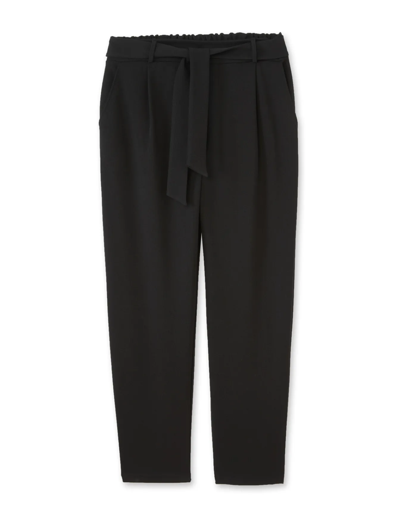 New Pantalon élastiqué en maille Femme Pantalon