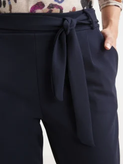 Hot Pantalon élastiqué en maille Femme Pantalon