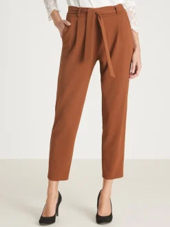 New Pantalon élastiqué en maille Femme Pantalon
