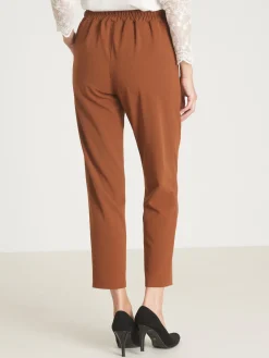 New Pantalon élastiqué en maille Femme Pantalon