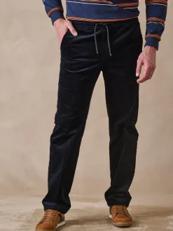 Pantalon élastiqué en velours 200 raies Homme Pantalon