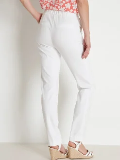 New Pantalon élastiqué maille milano Femme Pantalon