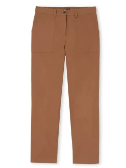 Online Pantalon 7/8ème en toile extensible Femme Pantalon