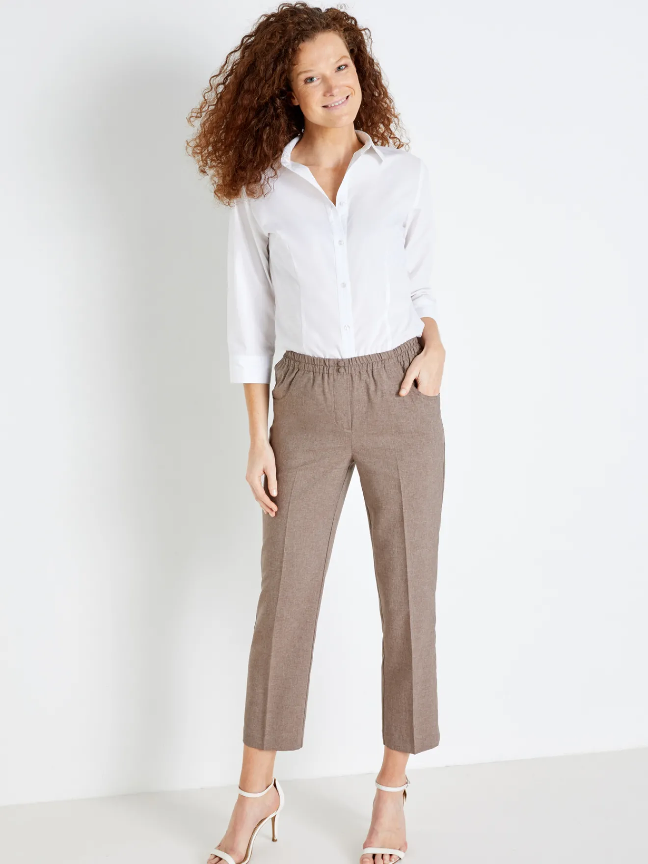 Outlet Pantalon 7/8ème élastiqué Femme Pantalon