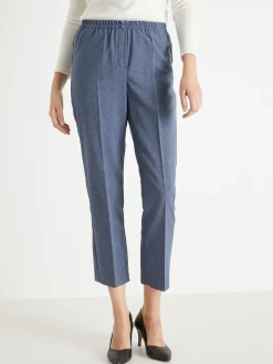 Clearance Pantalon 7/8ème élastiqué Femme Pantalon