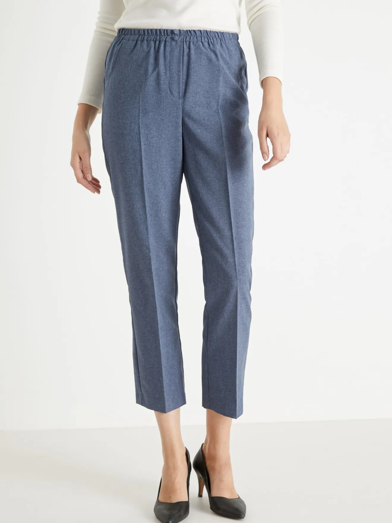 Clearance Pantalon 7/8ème élastiqué Femme Pantalon