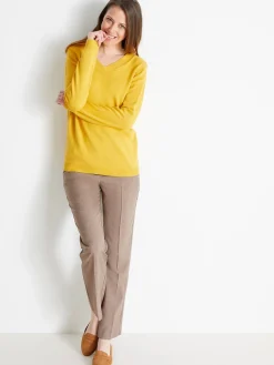 New Pantalon 7/8ème élastiqué Femme Pantalon