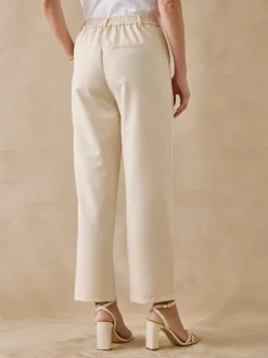 Hot Pantalon 7/8ème élastiqué dos Femme Pantalon
