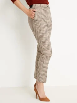 Hot Pantalon 7/8ème élastiqué dos Femme Pantalon