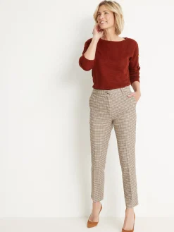 Hot Pantalon 7/8ème élastiqué dos Femme Pantalon