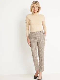 Hot Pantalon 7/8ème élastiqué dos Femme Pantalon