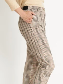Hot Pantalon 7/8ème élastiqué dos Femme Pantalon