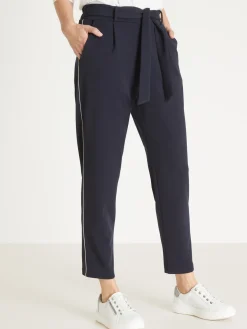Pantalon raccourci élastiqué Femme Pantalon
