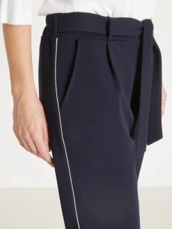 Pantalon raccourci élastiqué Femme Pantalon