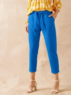 Online Pantalon raccourci élastiqué Femme Pantalon