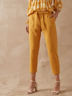 Outlet Pantalon raccourci élastiqué Femme Pantalon