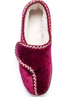 Outlet Pantoufles à patte auto-agrippante Femme Pantoufles, Chaussons