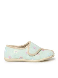 Clearance Pantoufles à scratch broderies fleurs Femme Pantoufles, Chaussons