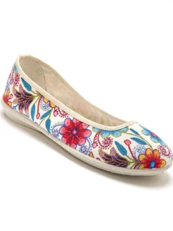 Clearance Pantoufles ballerines fantaisie Femme Chaussures En Toile