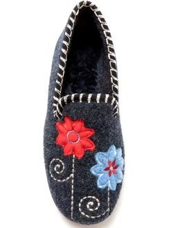 Sale Pantoufles brodées Femme Pantoufles, Chaussons