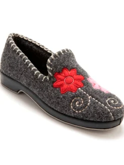 Best Pantoufles brodées Femme Pantoufles, Chaussons