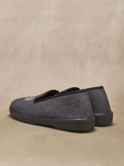 New Pantoufles brodées intérieur éponge Homme Chaussons|Chaussures Homme