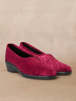 New Pantoufles molletonnées élastiquées Femme Pantoufles, Chaussons