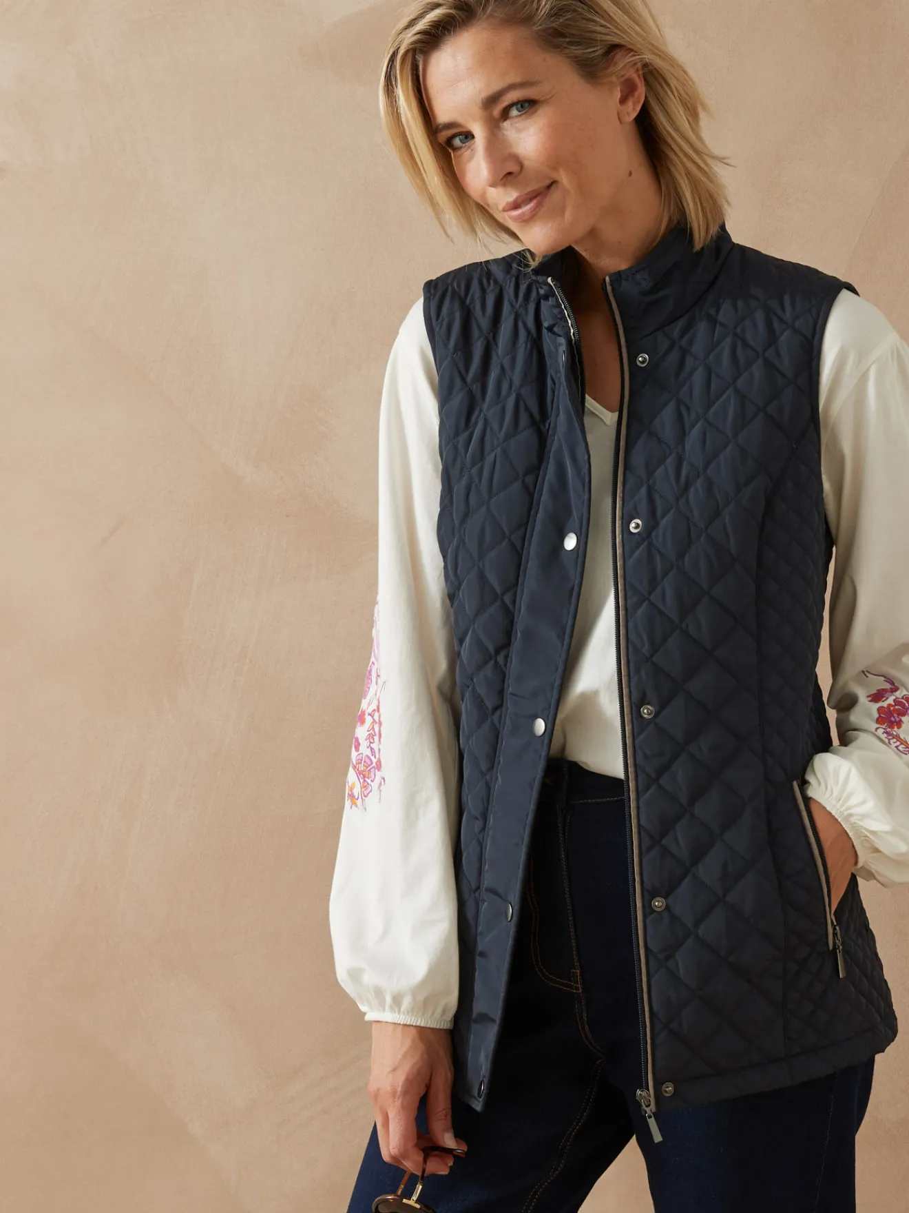 Outlet Parka déperlante matelassée sans manches Femme Manteau, Parka