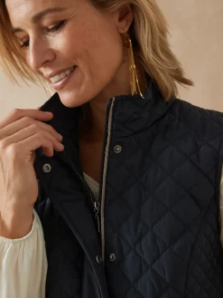 Outlet Parka déperlante matelassée sans manches Femme Manteau, Parka