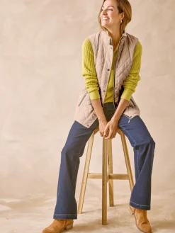 Parka déperlante matelassée sans manches Femme Manteau, Parka