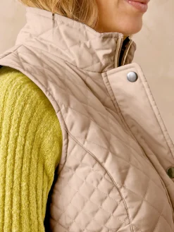 Parka déperlante matelassée sans manches Femme Manteau, Parka