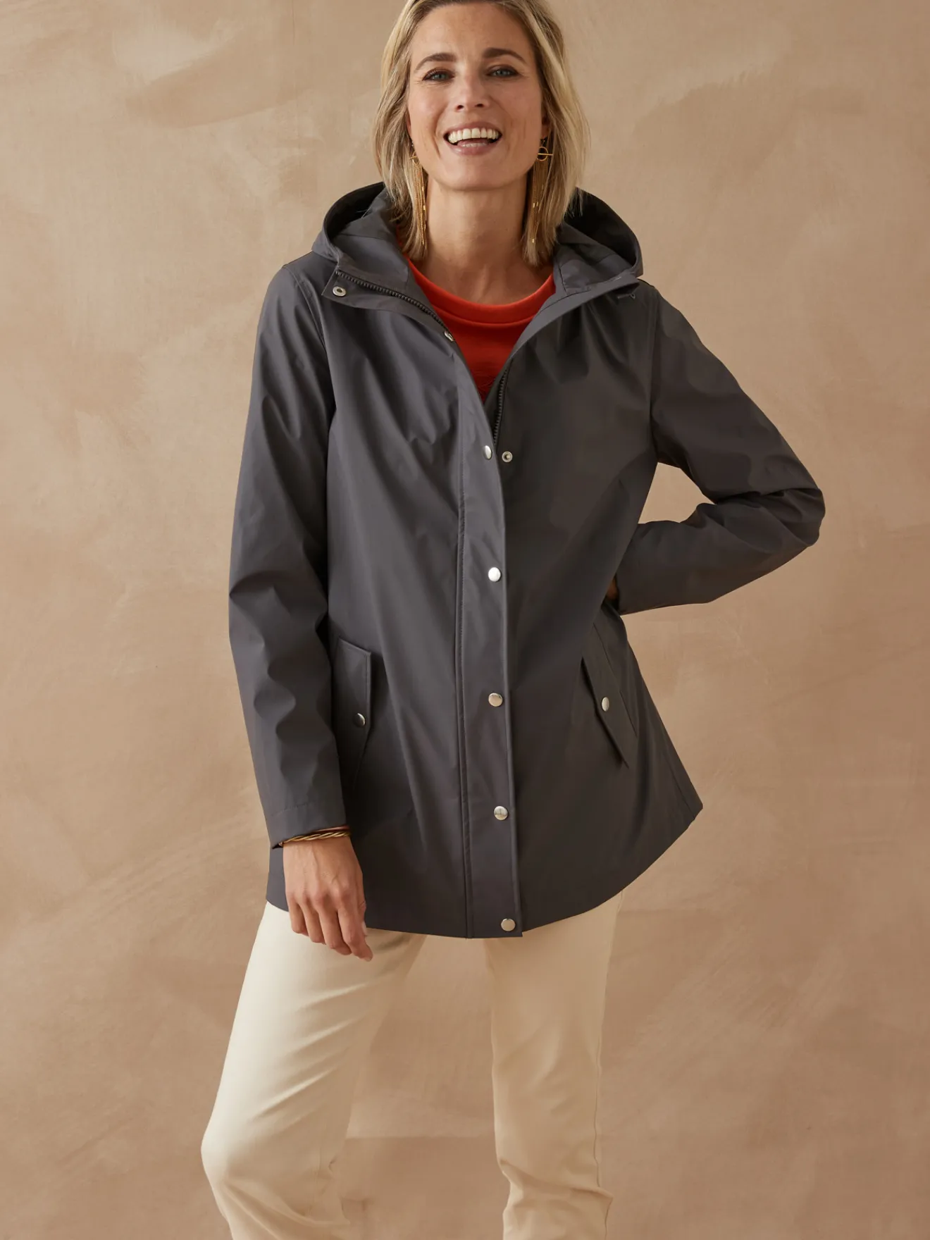 Outlet Parka imperméable à capuche Femme Manteau, Parka