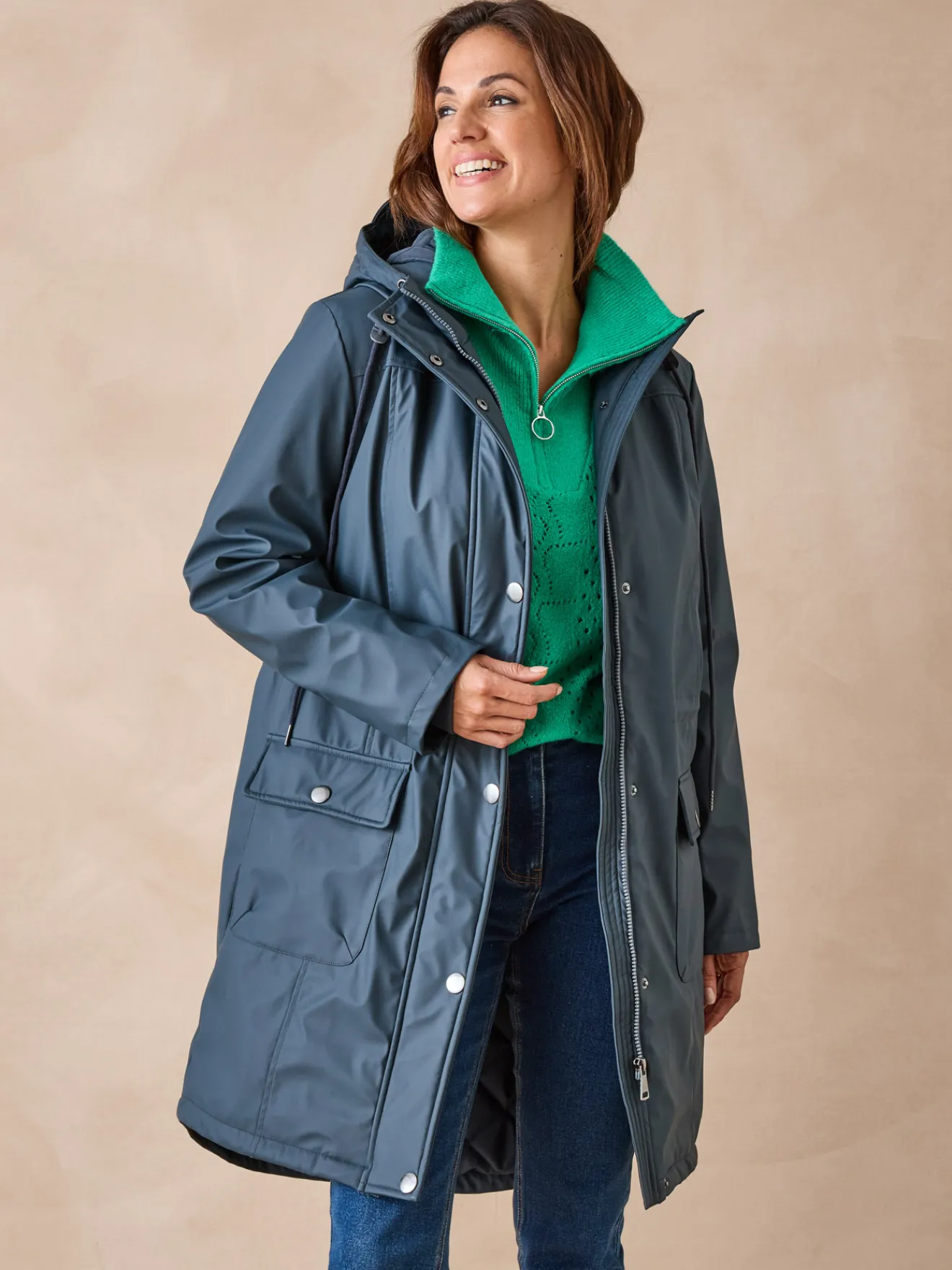 Sale Parka imperméable coupe-vent Femme Manteau, Parka