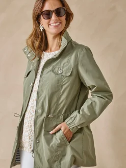 Clearance Parka légère déperlante à capuche Femme Manteau, Parka