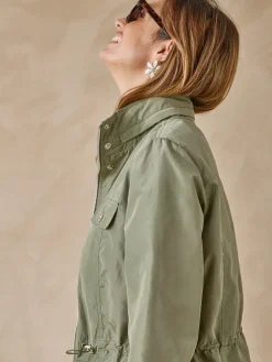 Clearance Parka légère déperlante à capuche Femme Manteau, Parka