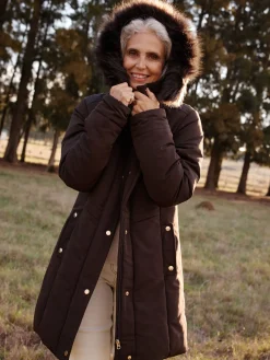 Outlet Parka longue déperlante Femme Manteau, Parka