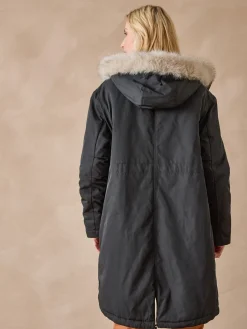 Online Parka longue intérieur matelassé Femme Manteau, Parka