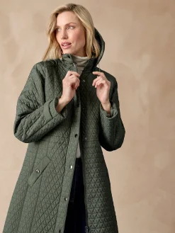 Discount Parka longue matelassée déperlante Femme Manteau, Parka