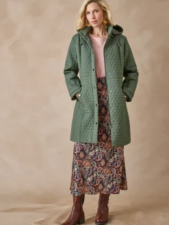 Discount Parka longue matelassée déperlante Femme Manteau, Parka