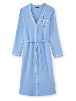 Hot Peignoir en maille nid d'abeille Peignoir, Robe De Chambre