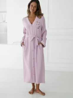 Outlet Peignoir en maille nid d'abeille Peignoir, Robe De Chambre