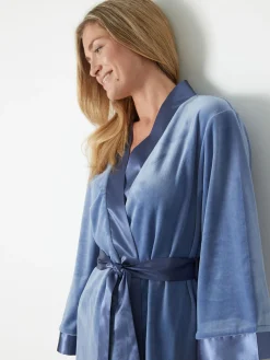 Discount Peignoir kimono court velours Peignoir, Robe De Chambre