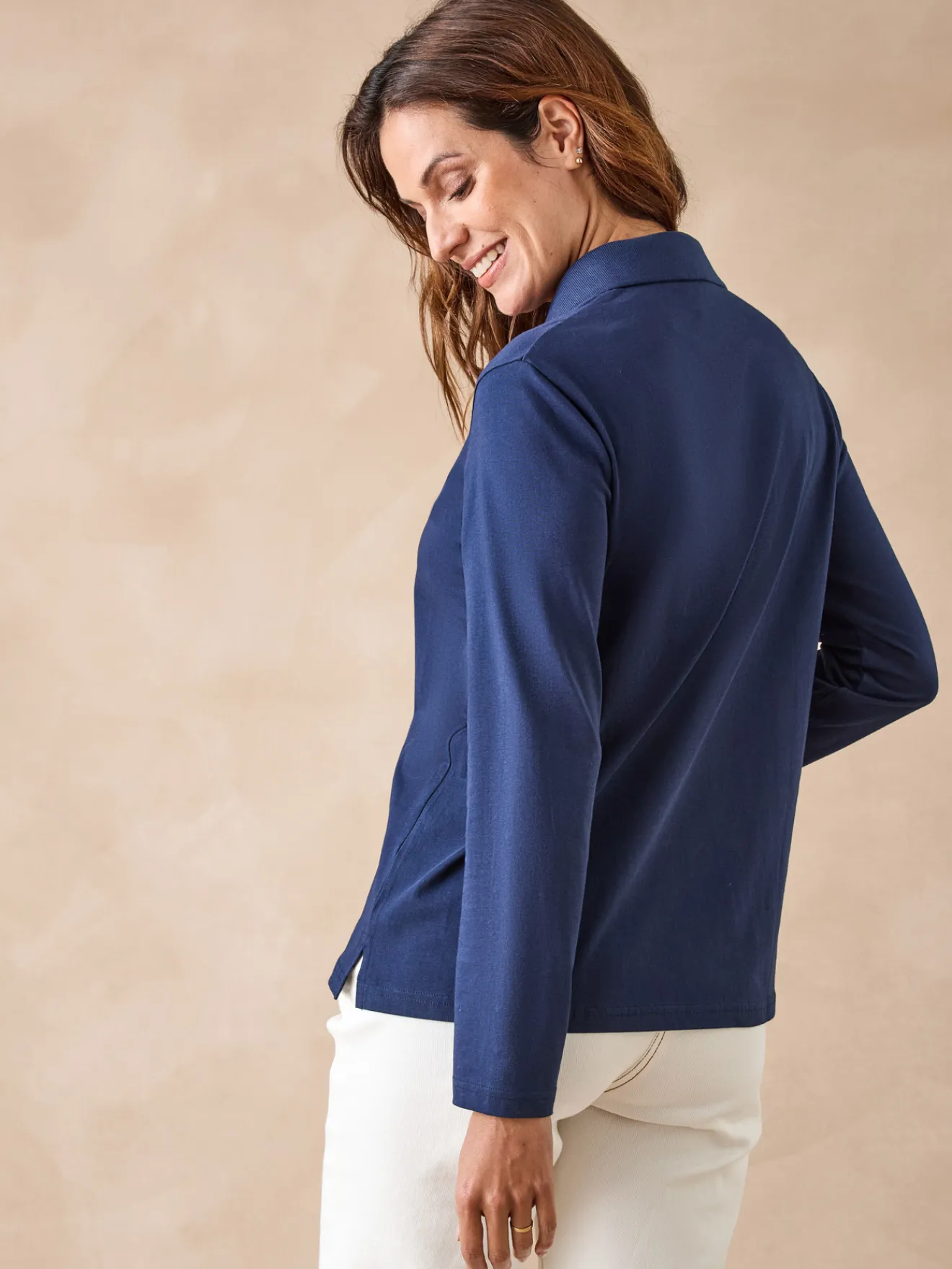 Clearance Polo en maille pur coton Femme T-Shirt