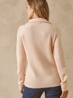 Discount Pull à col camionneur zippé Femme Pull