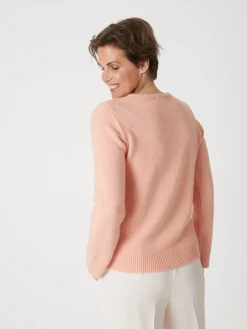 Sale Pull avec jeu de maille pointelle Femme Pull