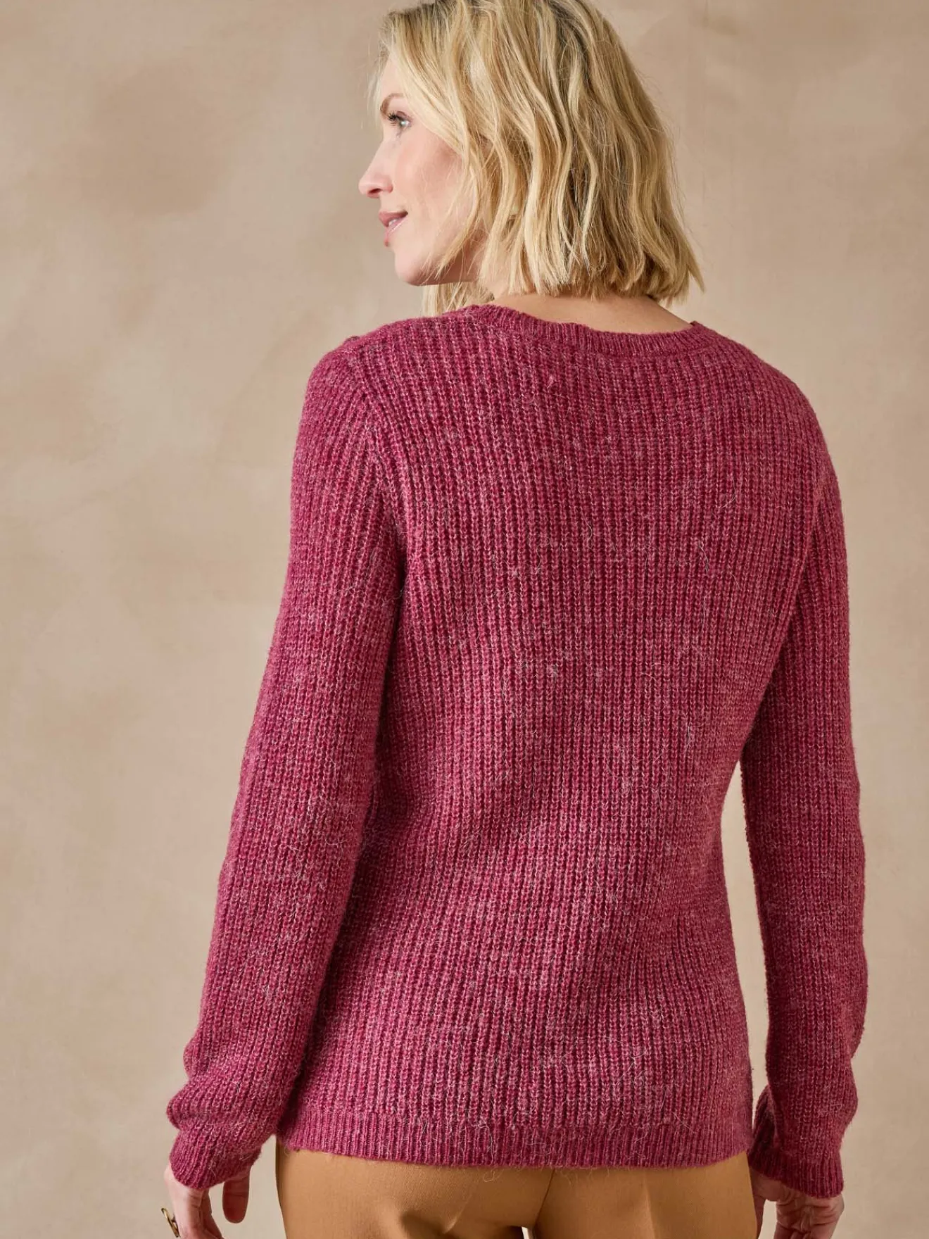 Discount Pull avec laine et alpaga Femme Pull