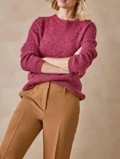 Discount Pull avec laine et alpaga Femme Pull